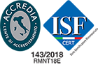 Certificato da Accredia e ISF